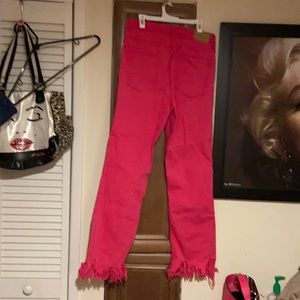 Zara pink jeans, worn once, too small for me now:(